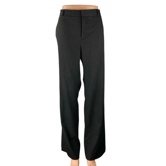 Banana Republic Pants - Banana Republic Logan Women's Black High Rise Straight Trousers Pants Size 14